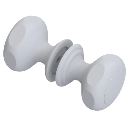 Rubinet Shower Door Knob (set) Matt White