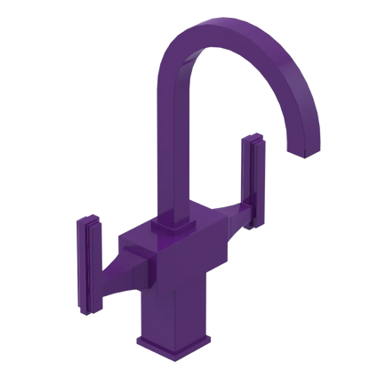 Rubinet Single Hole Dual Handle Lav. Set. (less drain) Purple Haze