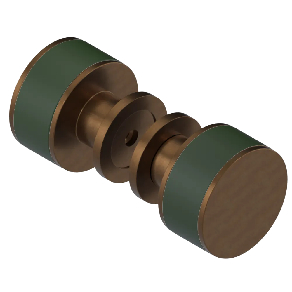 Rubinet Shower Door Knob (set) Tuscan Brass