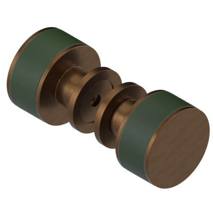 Rubinet Shower Door Knob (set) Tuscan Brass
