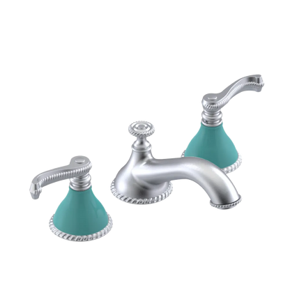 Rubinet Widespread Lav. Set. (less drain) Satin Chrome