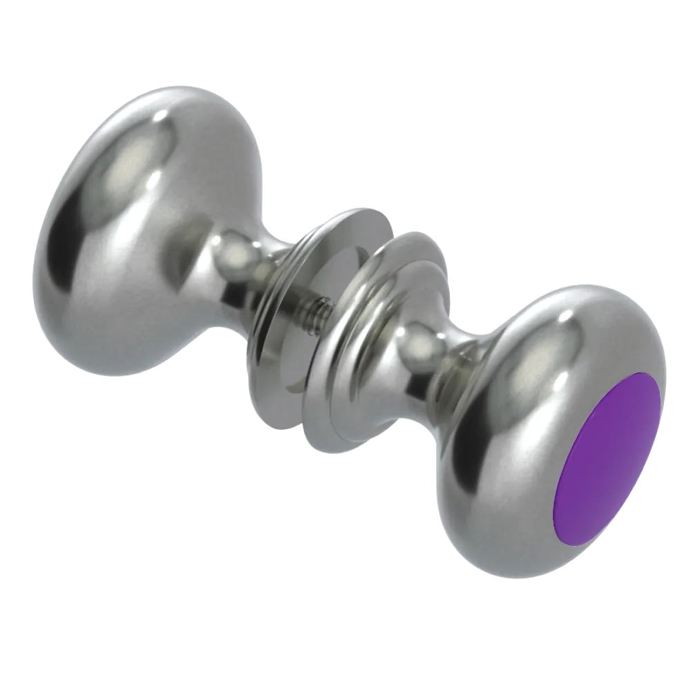 Rubinet Shower Door Knob (set) Satin Nickel