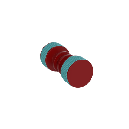 Rubinet Shower Door Knob (set) Maroon