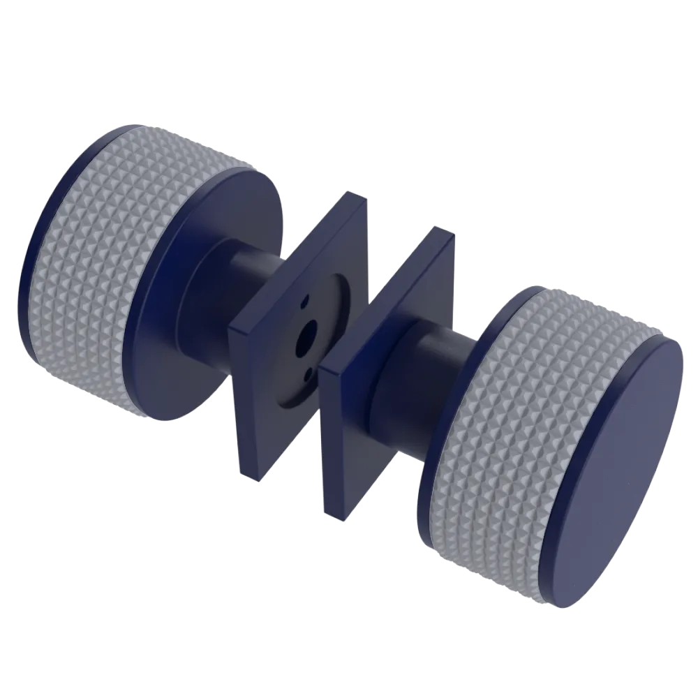 Rubinet Shower Door Knob (set) Midnight Blue