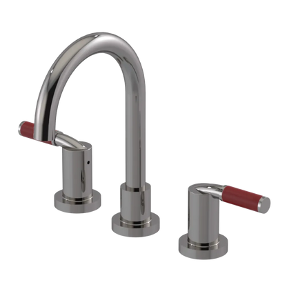 Rubinet Widespread Lav set (less drain) Polished Nickel