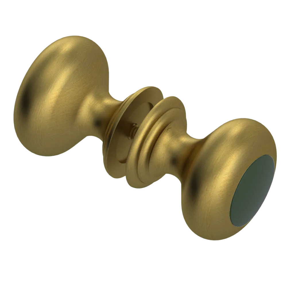 Rubinet Shower Door Knob (set) Antique Brass Matt