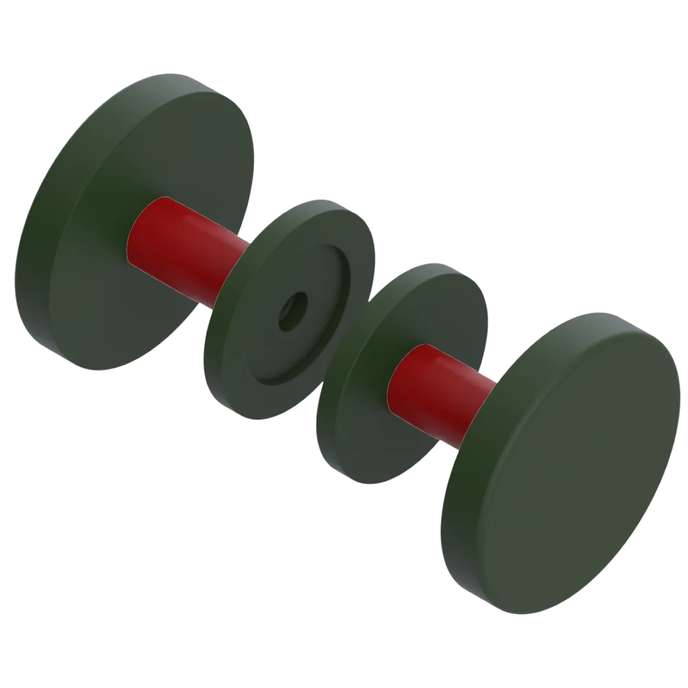 Rubinet Shower Door Knob (set) Green Envy
