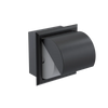 Rubinet RECESSED TOILET PAPER HOLDER Matt Black