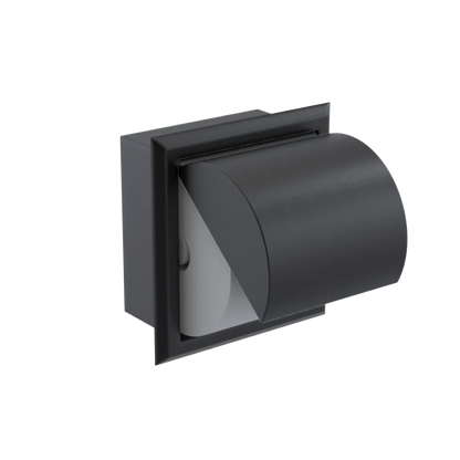 Rubinet RECESSED TOILET PAPER HOLDER Matt Black