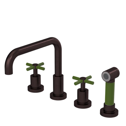 Rubinet Widespread Kitchen Set with Hand Spray Oil Rubbed Bronze