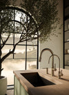 Baril Single-hole bar / prep kitchen faucet with 2-function pull-down spray