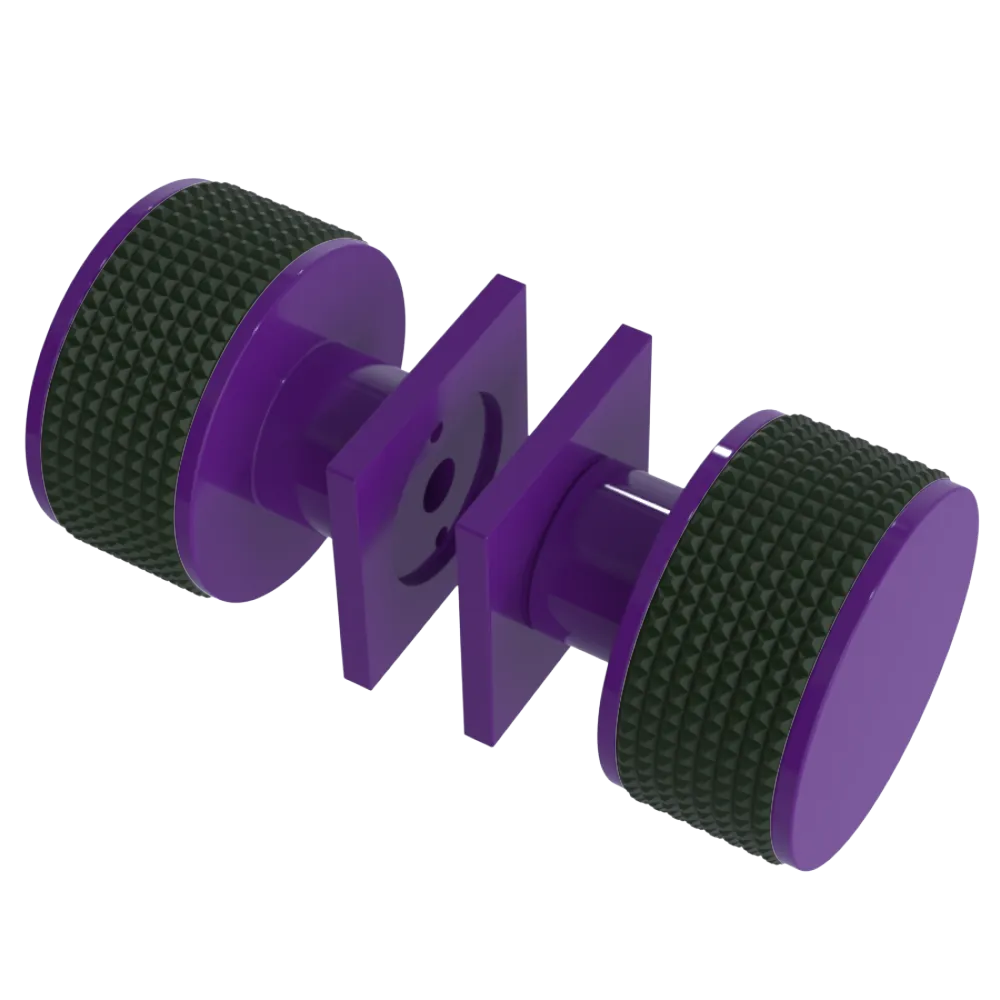 Rubinet Shower Door Knob (set) Purple Haze