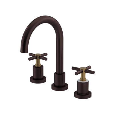 Rubinet Widespread Lav. Set. (less drain) Oil Rubbed Bronze