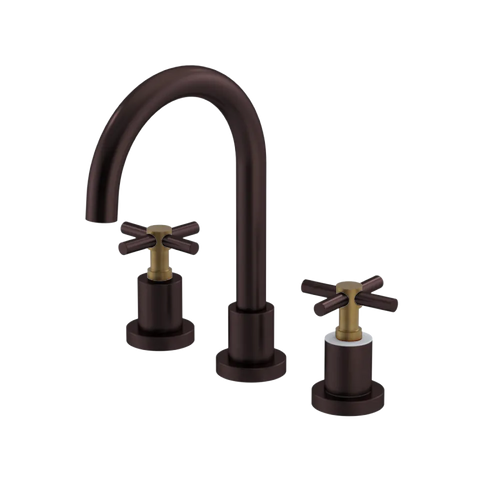Rubinet Widespread Lav. Set. (less drain) Oil Rubbed Bronze