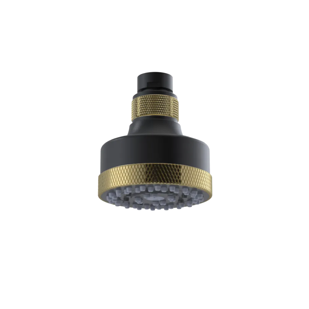 Rubinet 3 FUNCTION SHOWER HEAD Matt Black