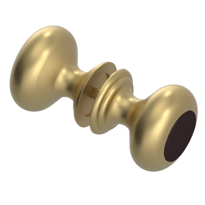 Rubinet Shower Door Knob (set) Satin Brass