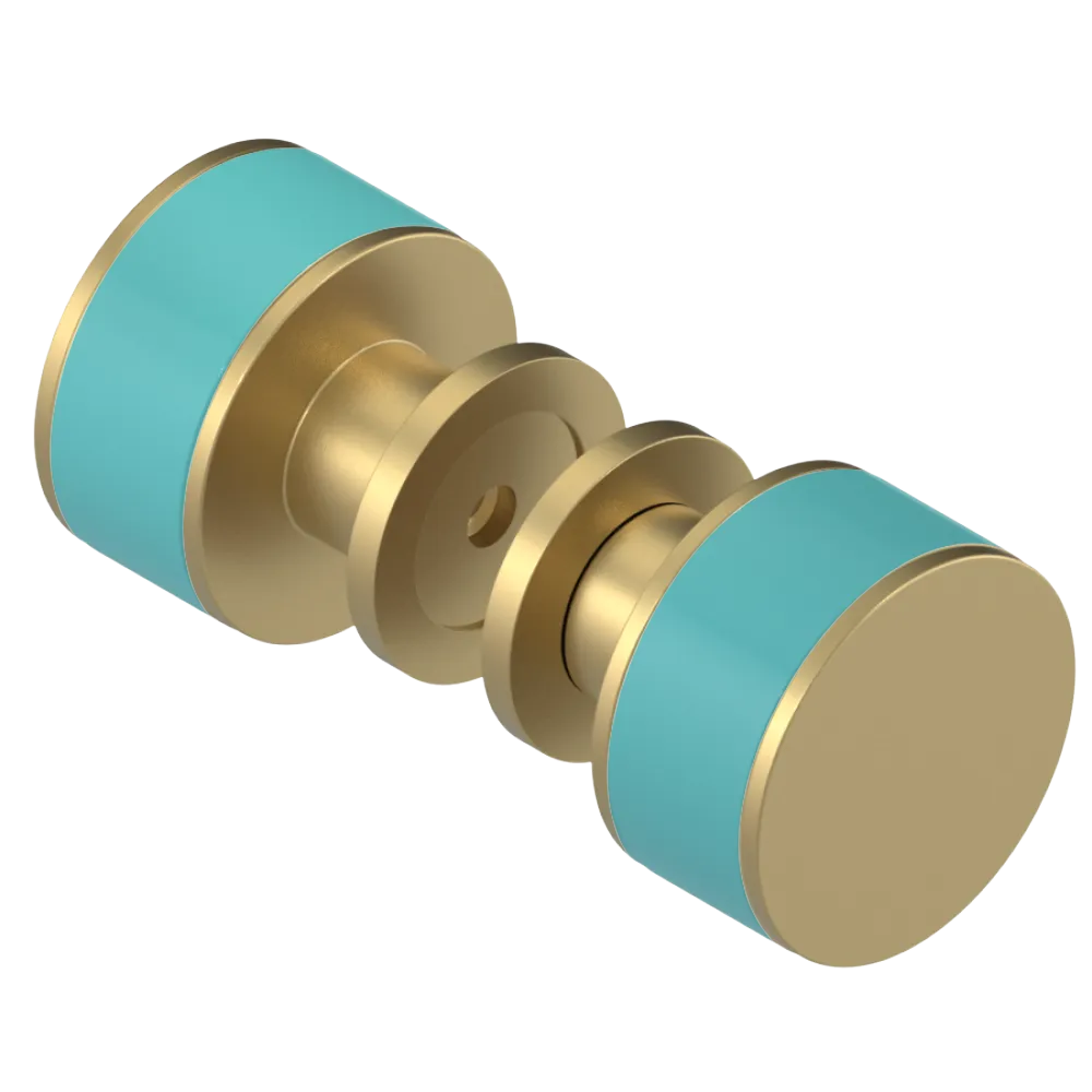 Rubinet Shower Door Knob (set) Satin Brass