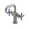 Rubinet Single Hole Dual Handle Lav. Set. (less drain) Satin Nickel