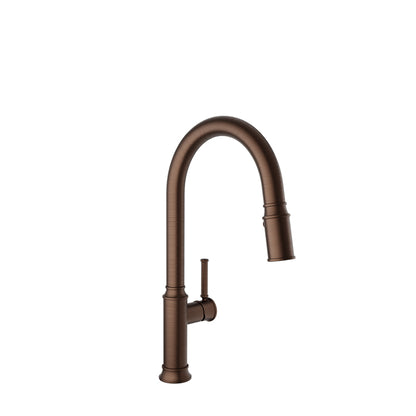 Baril High single-hole kitchen faucet with 2-function pull-down spray