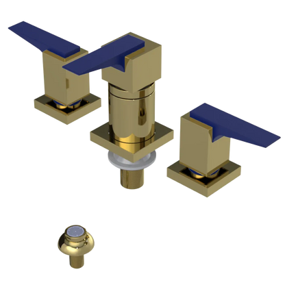 Rubinet Bidet Fitting with Spray, Diverter, and Vacuum Breaker (less drain) Natural Brass