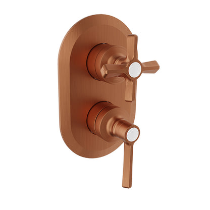 Baril Complete pressure balanced shower control valve with 2-way diverter