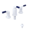 Rubinet Bidet Fitting with Spray, Diverter, and Vacuum Breaker (less drain) White