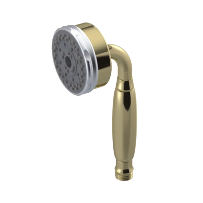 Rubinet 3 Function Hand Held Shower Only Natural Brass