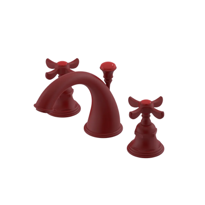 Rubinet Widespread Lav. Set. (less drain) Maroon