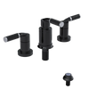 Rubinet Bidet Fitting with Spray, Diverter, and Vacum Breaker (Less Drain) Black