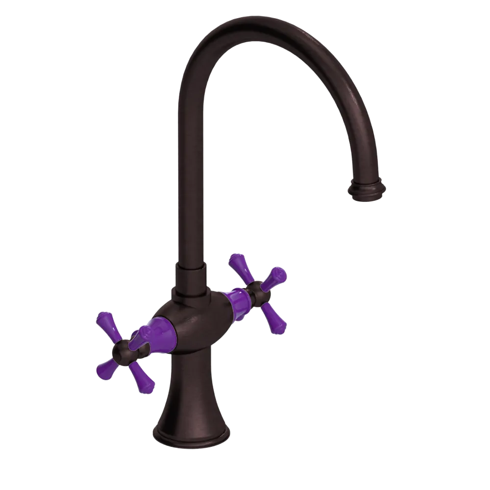 Rubinet Two Handle Single Hole Kitchen Set Oil Rubbed Bronze