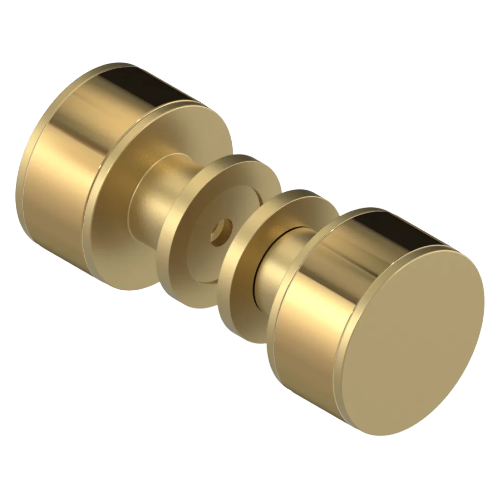 Rubinet Shower Door Knob (set) Satin Brass