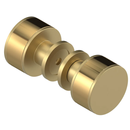 Rubinet Shower Door Knob (set) Satin Brass