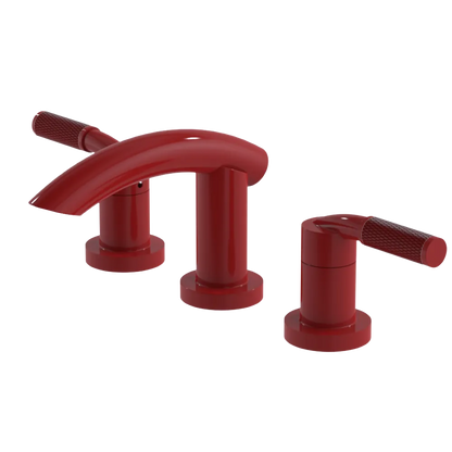 Rubinet Widespread Lav. Set. (less drain) Red