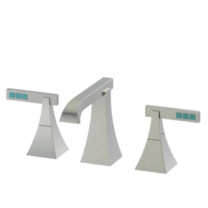 Rubinet Widespread Lav. Set. (less drain) Satin Nickel