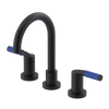 Rubinet Widespread Lav set (less drain) Matt Black