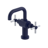 Rubinet Single Hole Dual Handle Lav. Set. (less drain) Midnight Blue