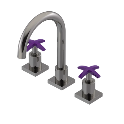 Rubinet Widespread Lav. Set. (less drain) Polished Nickel