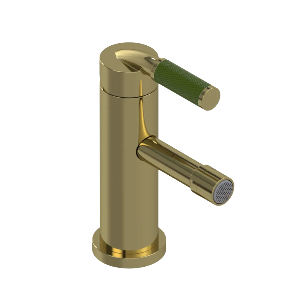 Rubinet Single Control Bidet Fitting (less drain) Natural Brass