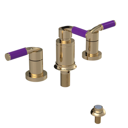 Rubinet Bidet Fitting with Spray, Diverter, and Vacum Breaker (Less Drain) Gold