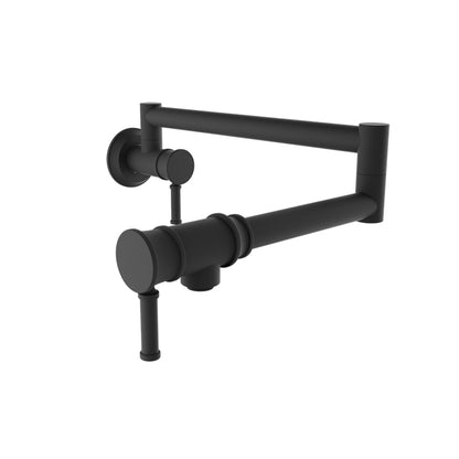 Baril Single-hole wall-mounted pot filler with two handles