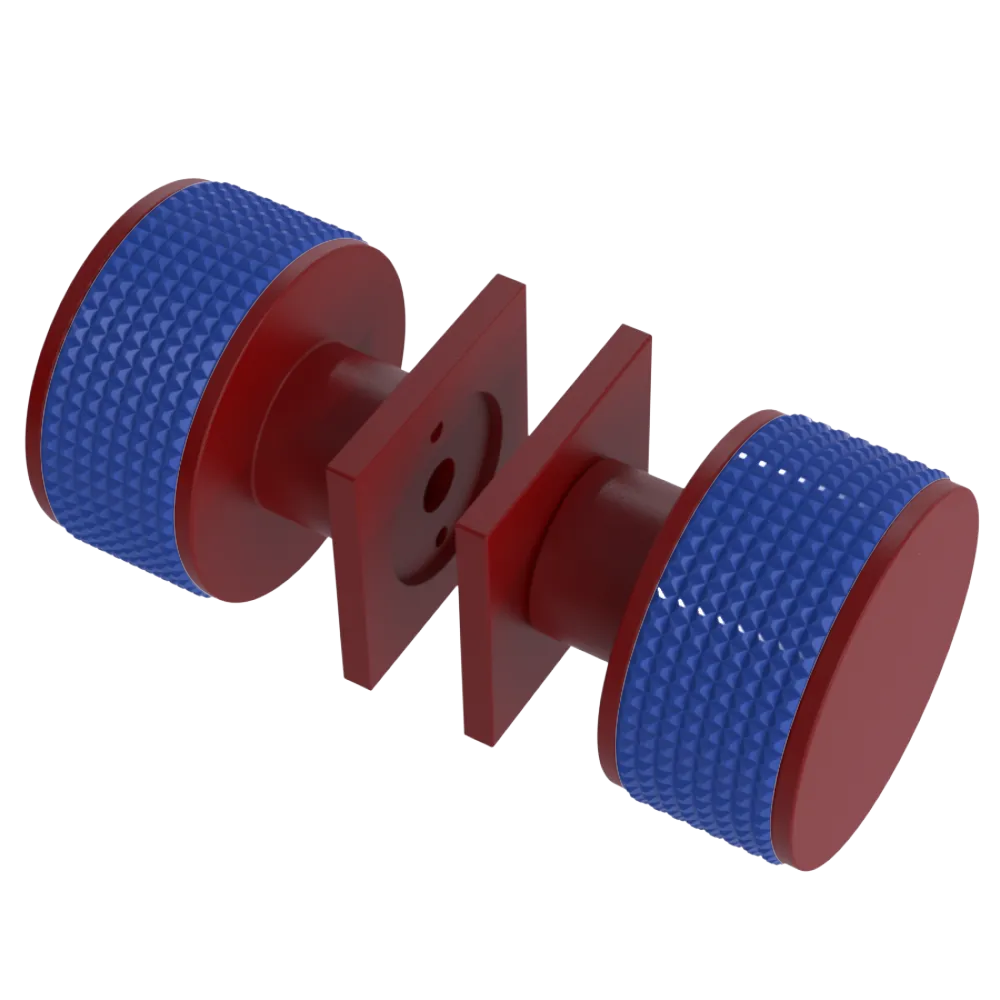 Rubinet Shower Door Knob (set) Maroon