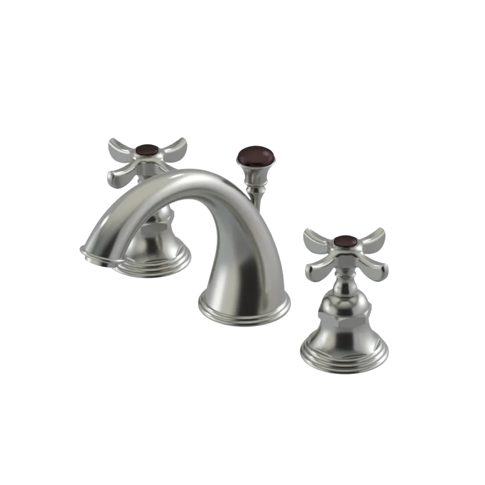 Rubinet Widespread Lav. Set. (less drain) Satin Nickel