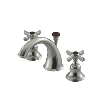 Rubinet Widespread Lav. Set. (less drain) Satin Nickel