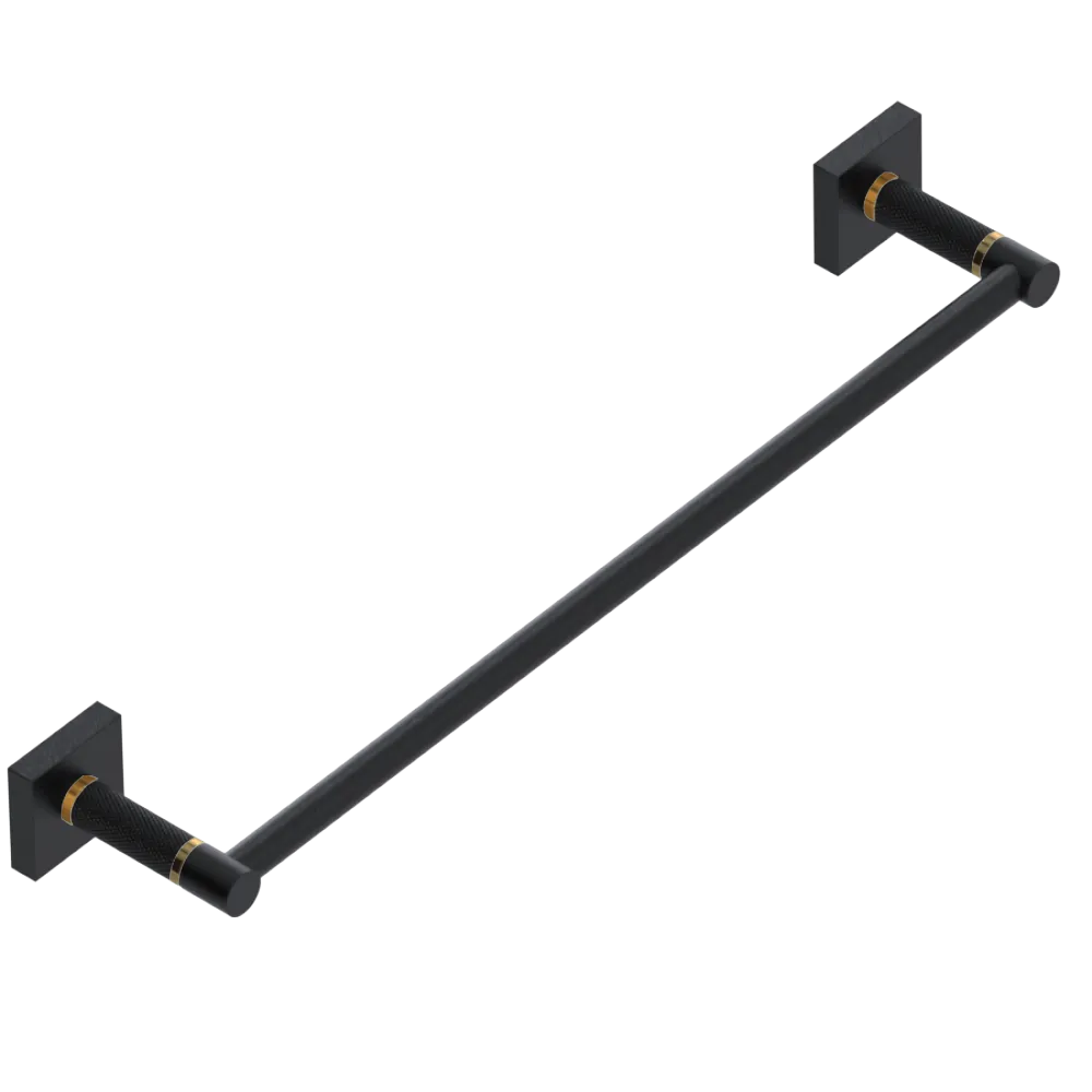 Rubinet 24" TOWEL BAR Matt Black