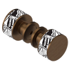 Rubinet Shower Door Knob (set) Tuscan Brass