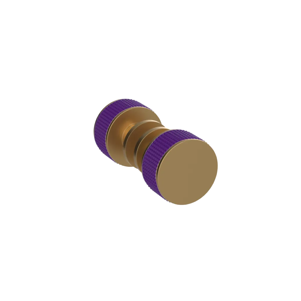 Rubinet Shower Door Knob (set) Satin Gold