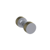 Rubinet Shower Door Knob (set) Satin Chrome