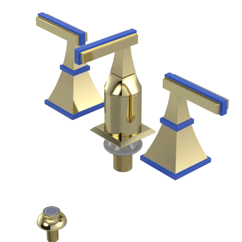 Rubinet Bidet Fitting with Spray, Diverter, and Vacum Breaker (Less Drain) Gold