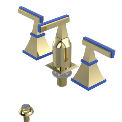 Rubinet Bidet Fitting with Spray, Diverter, and Vacum Breaker (Less Drain) Gold