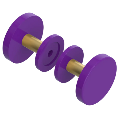 Rubinet Shower Door Knob (set) Purple Haze